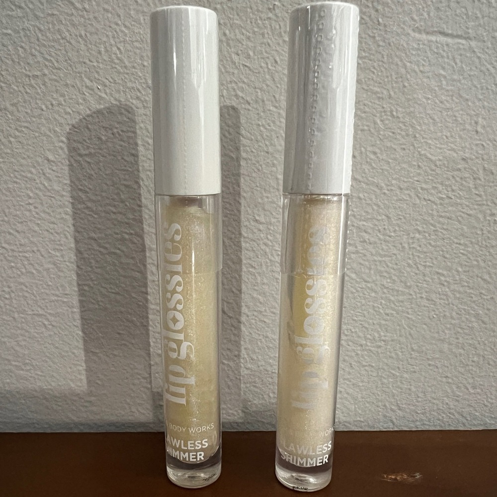 Bath & Body Works Lipglossies Flawless Shimmer Lip Gloss Set of 2 32015008 NEW